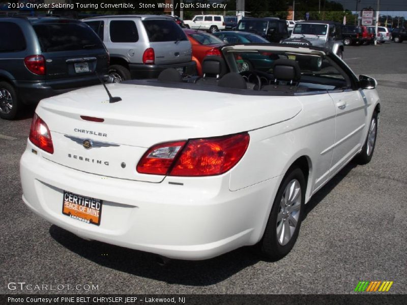 Stone White / Dark Slate Gray 2010 Chrysler Sebring Touring Convertible