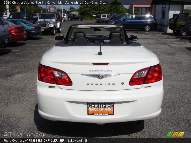 Stone White / Dark Slate Gray 2010 Chrysler Sebring Touring Convertible