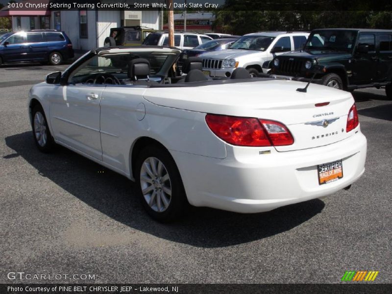 Stone White / Dark Slate Gray 2010 Chrysler Sebring Touring Convertible