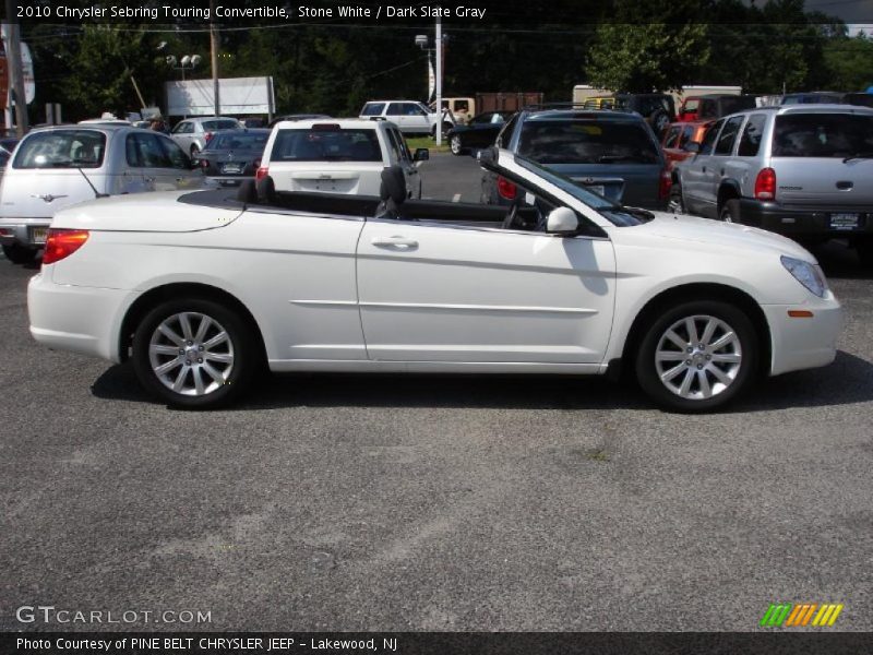 Stone White / Dark Slate Gray 2010 Chrysler Sebring Touring Convertible