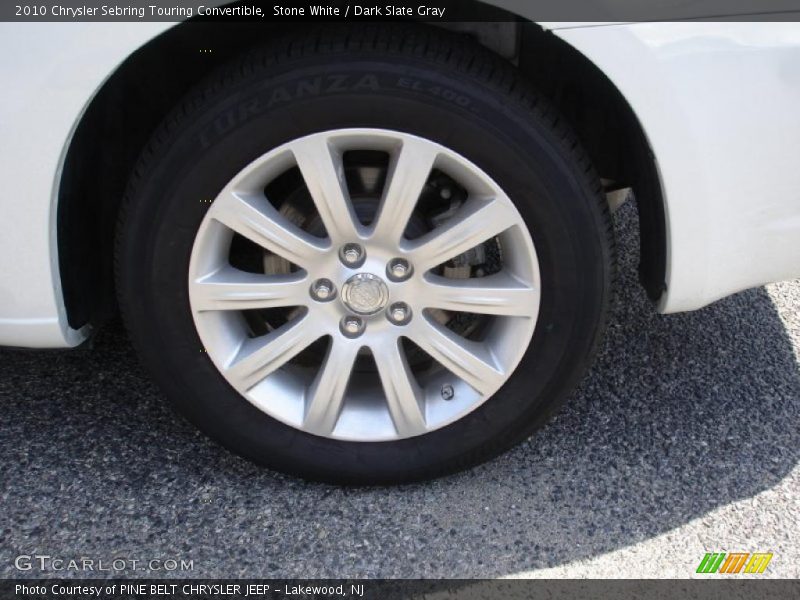 Stone White / Dark Slate Gray 2010 Chrysler Sebring Touring Convertible