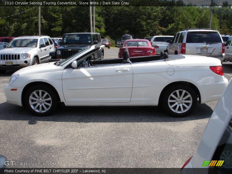 Stone White / Dark Slate Gray 2010 Chrysler Sebring Touring Convertible