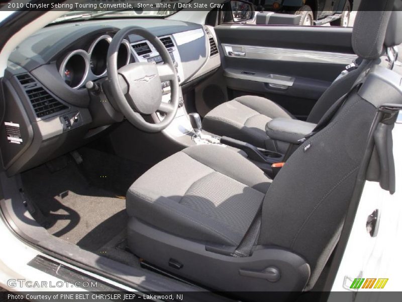 Stone White / Dark Slate Gray 2010 Chrysler Sebring Touring Convertible