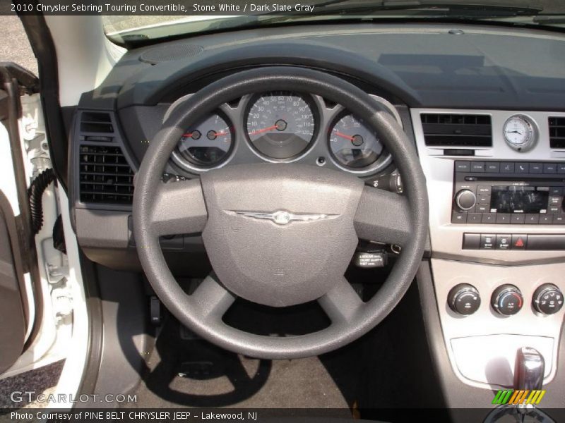 Stone White / Dark Slate Gray 2010 Chrysler Sebring Touring Convertible