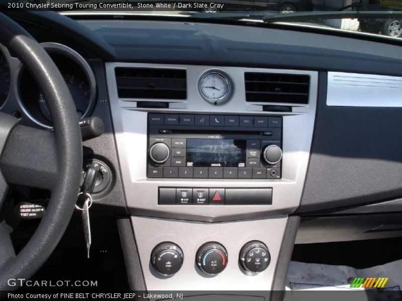 Stone White / Dark Slate Gray 2010 Chrysler Sebring Touring Convertible