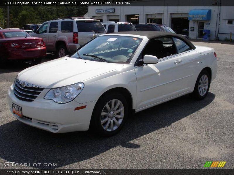 Stone White / Dark Slate Gray 2010 Chrysler Sebring Touring Convertible