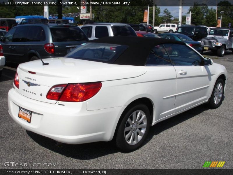 Stone White / Dark Slate Gray 2010 Chrysler Sebring Touring Convertible