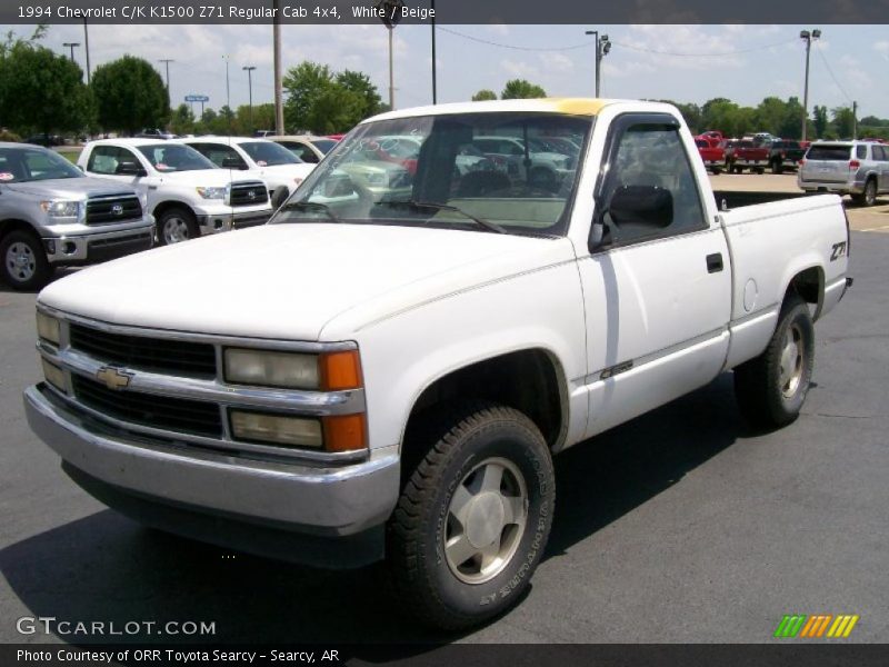 White / Beige 1994 Chevrolet C/K K1500 Z71 Regular Cab 4x4