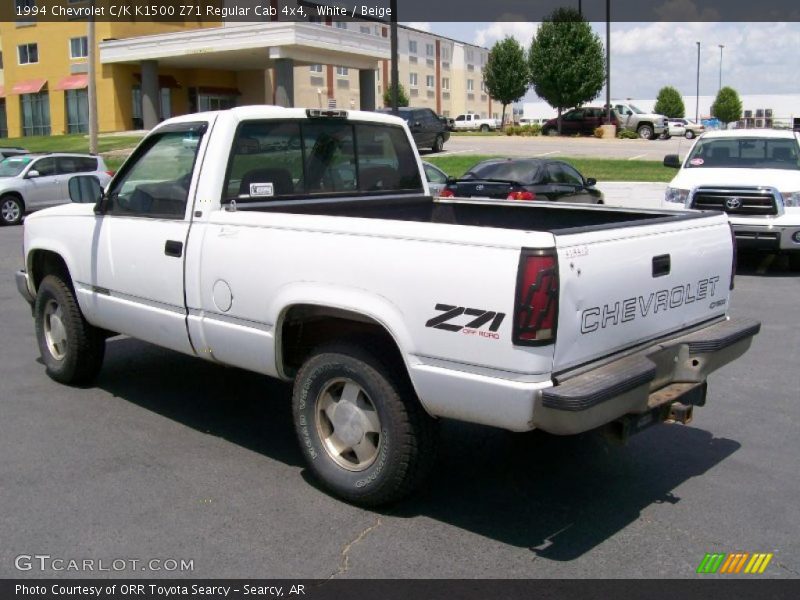 White / Beige 1994 Chevrolet C/K K1500 Z71 Regular Cab 4x4