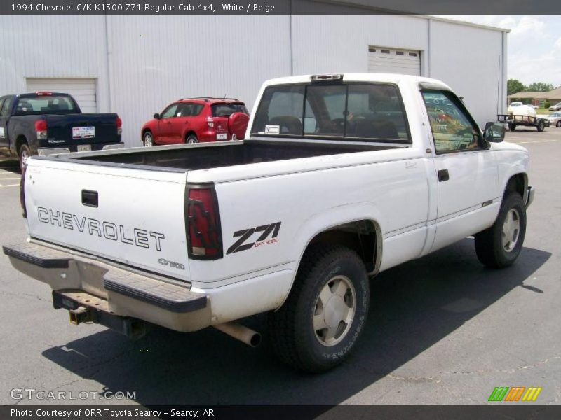 White / Beige 1994 Chevrolet C/K K1500 Z71 Regular Cab 4x4