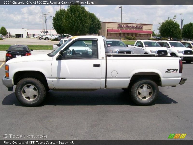 White / Beige 1994 Chevrolet C/K K1500 Z71 Regular Cab 4x4