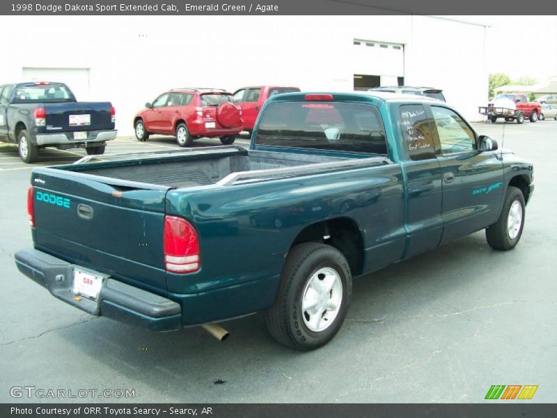Emerald Green / Agate 1998 Dodge Dakota Sport Extended Cab