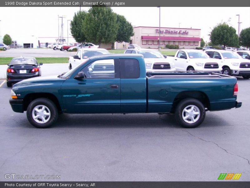 Emerald Green / Agate 1998 Dodge Dakota Sport Extended Cab