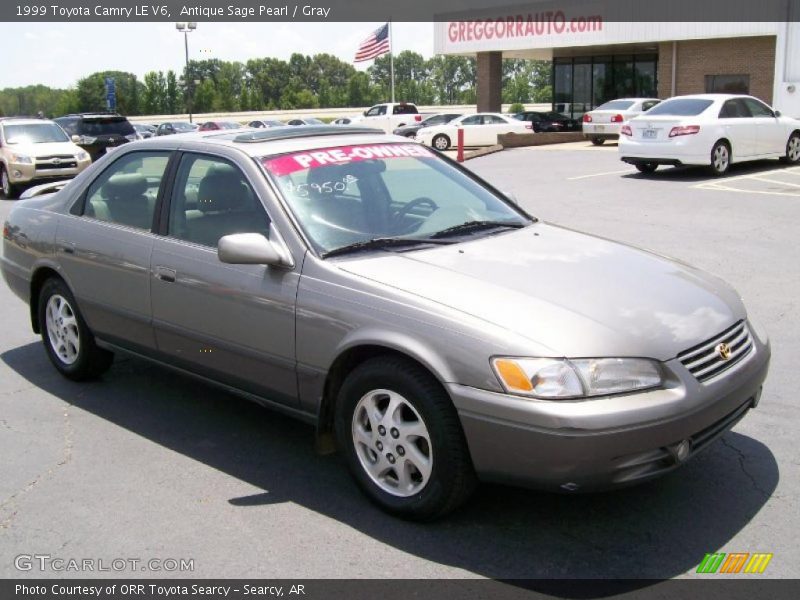 Antique Sage Pearl / Gray 1999 Toyota Camry LE V6