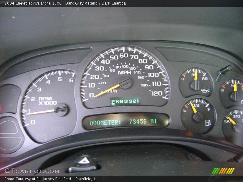 Dark Gray Metallic / Dark Charcoal 2004 Chevrolet Avalanche 1500