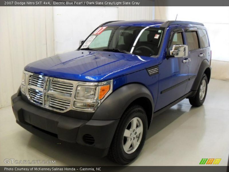 Electric Blue Pearl / Dark Slate Gray/Light Slate Gray 2007 Dodge Nitro SXT 4x4