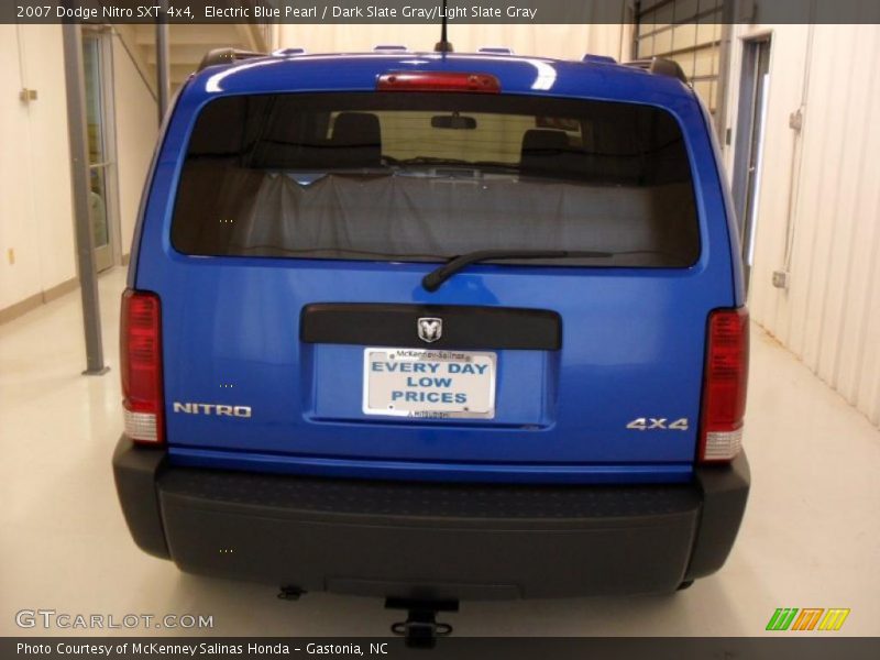 Electric Blue Pearl / Dark Slate Gray/Light Slate Gray 2007 Dodge Nitro SXT 4x4