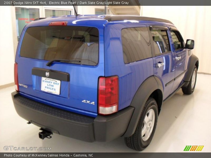Electric Blue Pearl / Dark Slate Gray/Light Slate Gray 2007 Dodge Nitro SXT 4x4