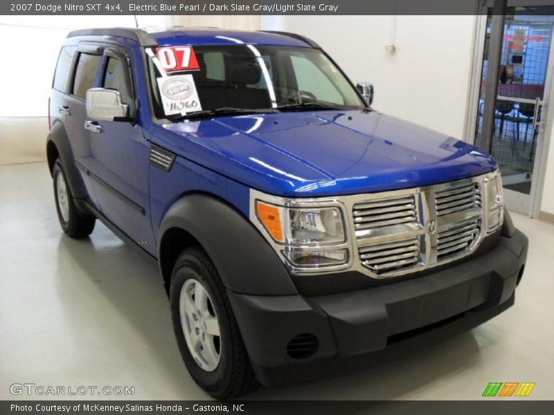 Electric Blue Pearl / Dark Slate Gray/Light Slate Gray 2007 Dodge Nitro SXT 4x4