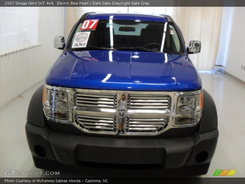 Electric Blue Pearl / Dark Slate Gray/Light Slate Gray 2007 Dodge Nitro SXT 4x4