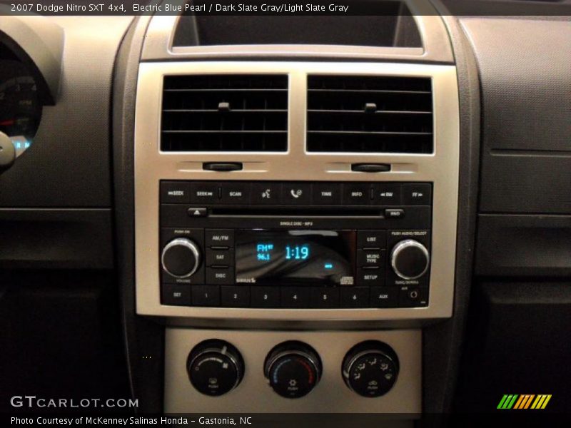 Electric Blue Pearl / Dark Slate Gray/Light Slate Gray 2007 Dodge Nitro SXT 4x4