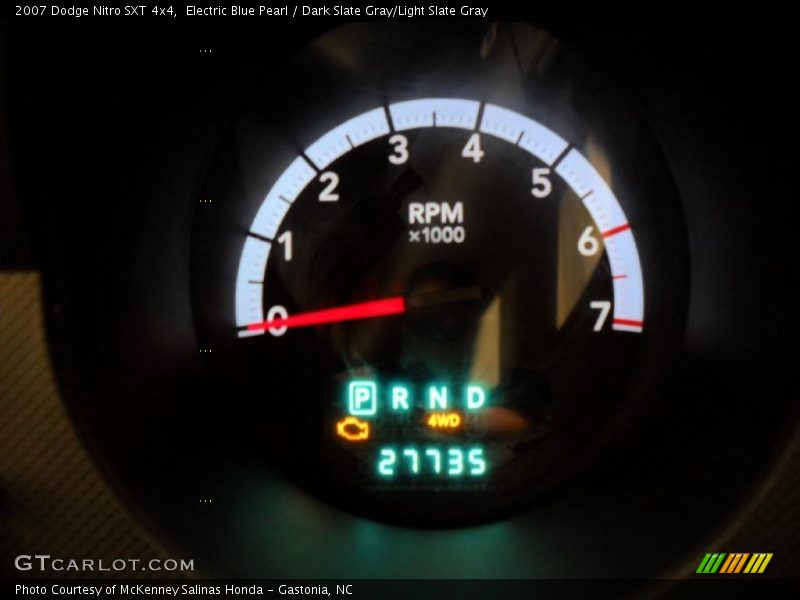 Electric Blue Pearl / Dark Slate Gray/Light Slate Gray 2007 Dodge Nitro SXT 4x4