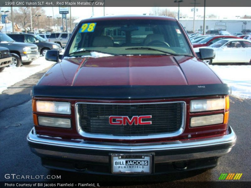 Red Maple Metallic / Gray 1998 GMC Yukon SLT 4x4