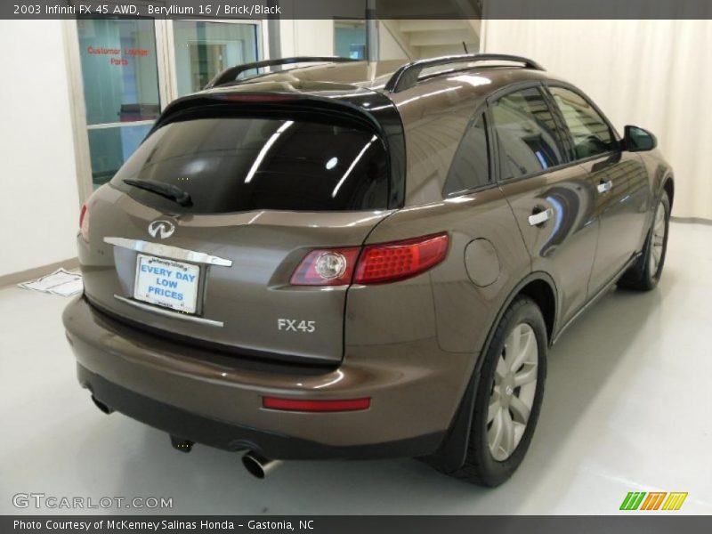 Beryllium 16 / Brick/Black 2003 Infiniti FX 45 AWD