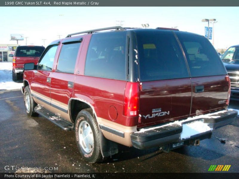 Red Maple Metallic / Gray 1998 GMC Yukon SLT 4x4