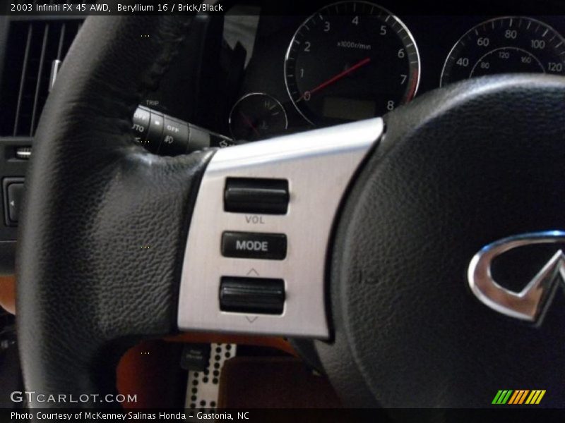 Beryllium 16 / Brick/Black 2003 Infiniti FX 45 AWD