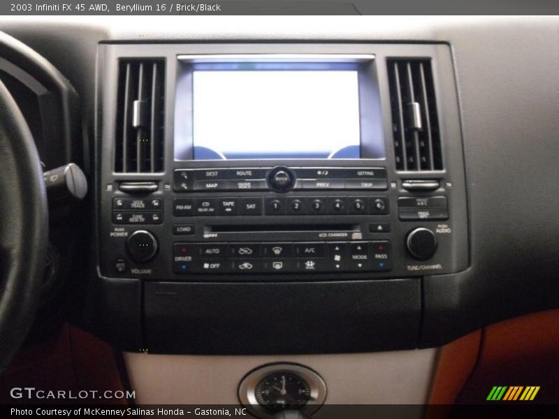 Beryllium 16 / Brick/Black 2003 Infiniti FX 45 AWD