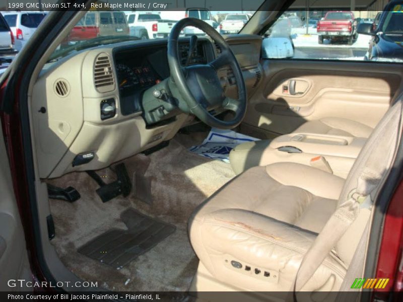 Red Maple Metallic / Gray 1998 GMC Yukon SLT 4x4