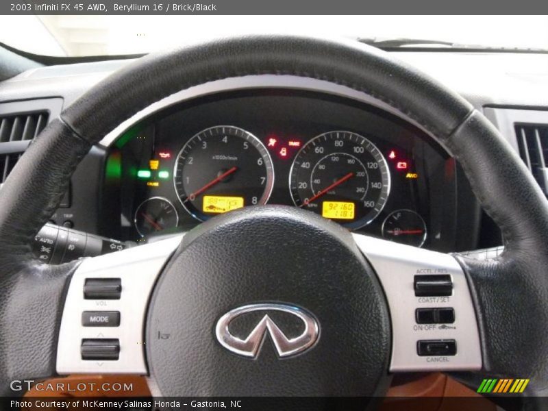 Beryllium 16 / Brick/Black 2003 Infiniti FX 45 AWD