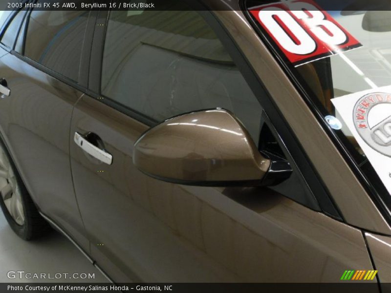 Beryllium 16 / Brick/Black 2003 Infiniti FX 45 AWD