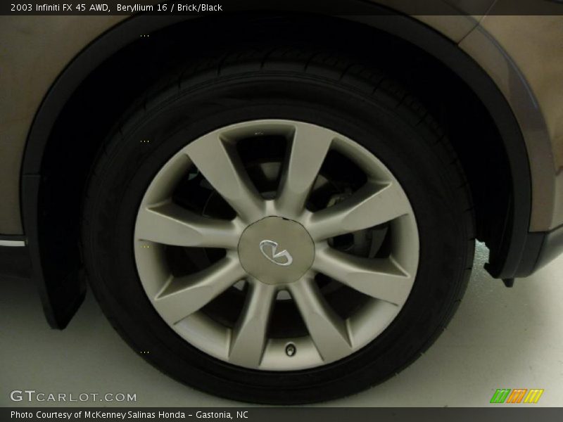 Beryllium 16 / Brick/Black 2003 Infiniti FX 45 AWD