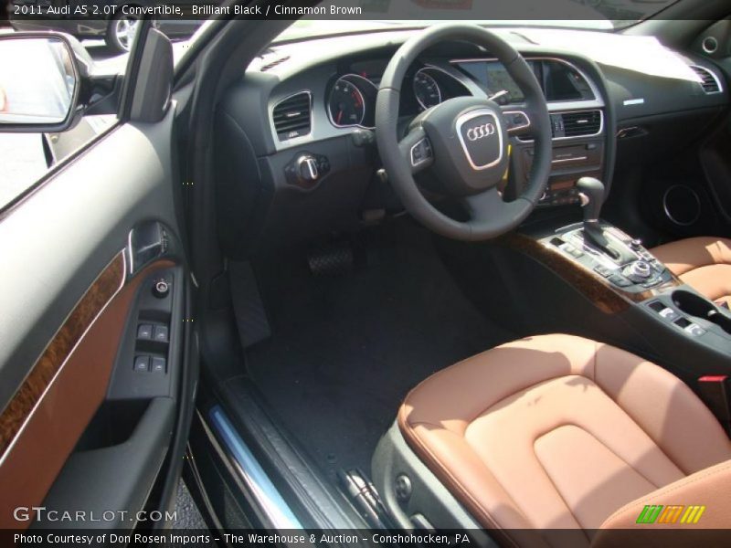 Brilliant Black / Cinnamon Brown 2011 Audi A5 2.0T Convertible