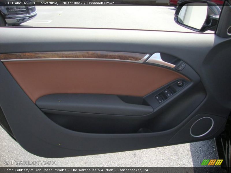 Brilliant Black / Cinnamon Brown 2011 Audi A5 2.0T Convertible