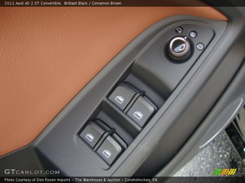 Brilliant Black / Cinnamon Brown 2011 Audi A5 2.0T Convertible
