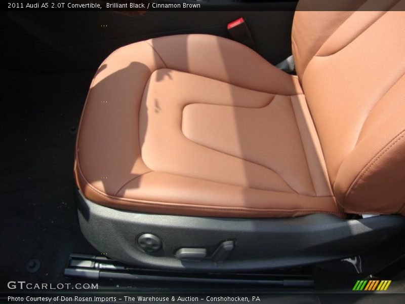Brilliant Black / Cinnamon Brown 2011 Audi A5 2.0T Convertible