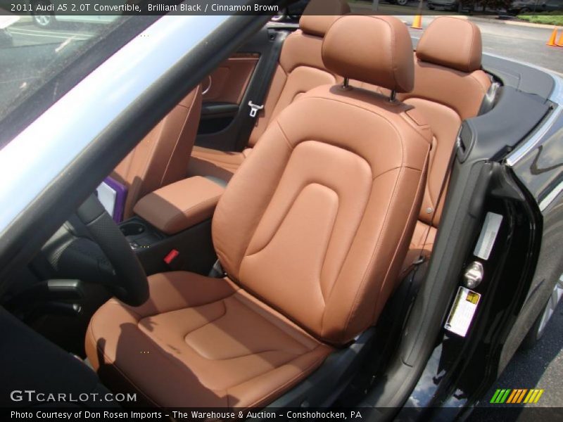 Brilliant Black / Cinnamon Brown 2011 Audi A5 2.0T Convertible