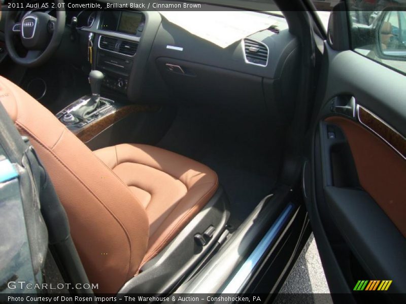 Brilliant Black / Cinnamon Brown 2011 Audi A5 2.0T Convertible