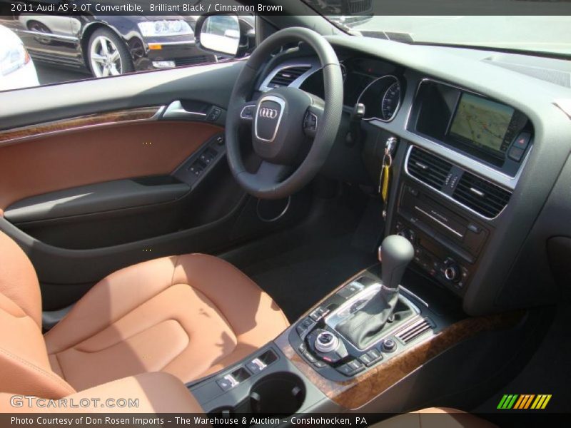 Brilliant Black / Cinnamon Brown 2011 Audi A5 2.0T Convertible