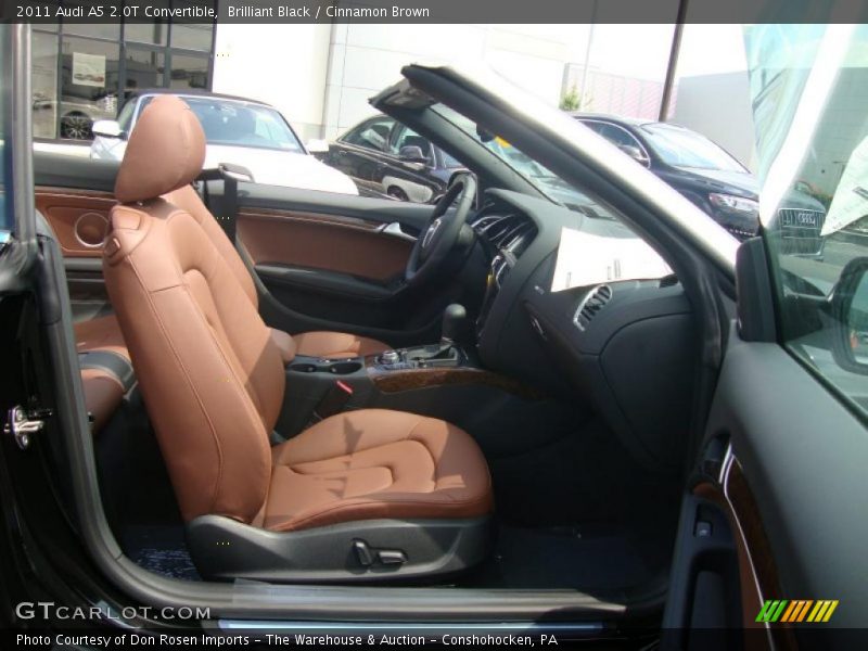 Brilliant Black / Cinnamon Brown 2011 Audi A5 2.0T Convertible