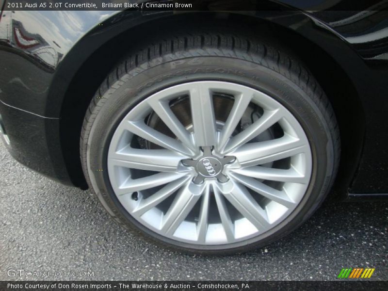 Brilliant Black / Cinnamon Brown 2011 Audi A5 2.0T Convertible