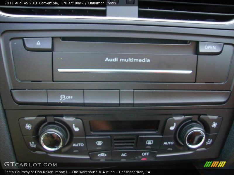 Brilliant Black / Cinnamon Brown 2011 Audi A5 2.0T Convertible