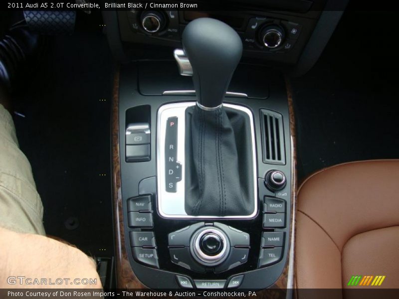 Brilliant Black / Cinnamon Brown 2011 Audi A5 2.0T Convertible