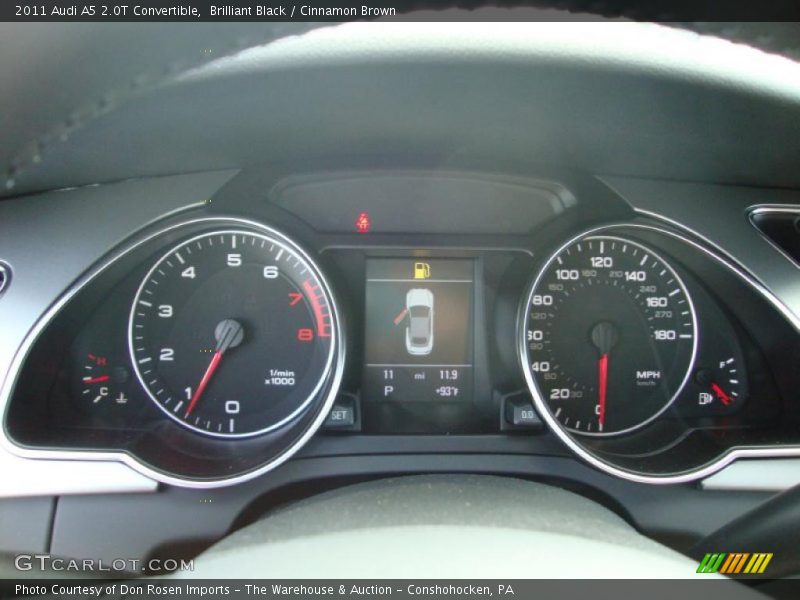 Brilliant Black / Cinnamon Brown 2011 Audi A5 2.0T Convertible