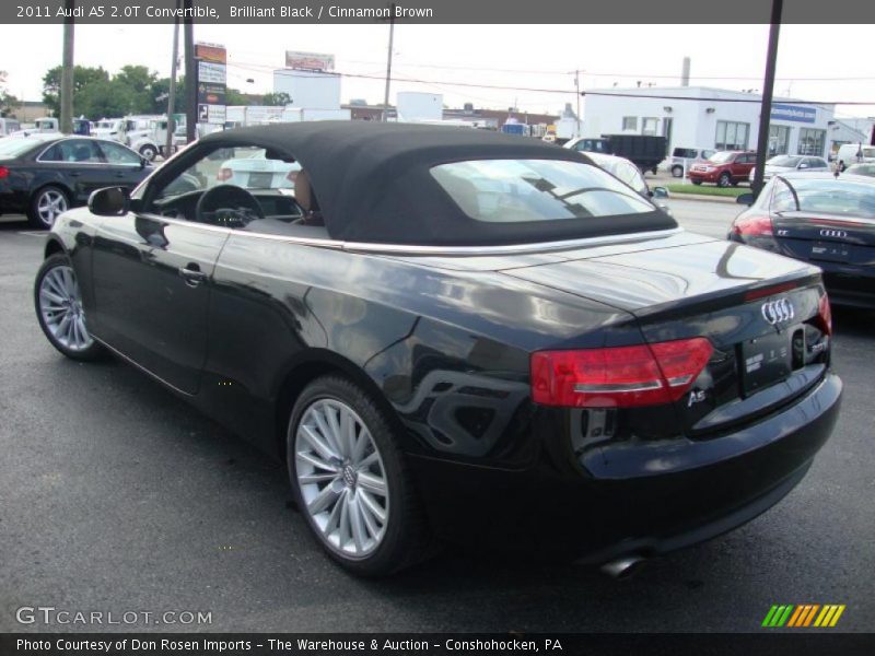 Brilliant Black / Cinnamon Brown 2011 Audi A5 2.0T Convertible