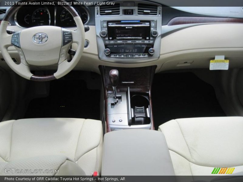 Blizzard White Pearl / Light Gray 2011 Toyota Avalon Limited