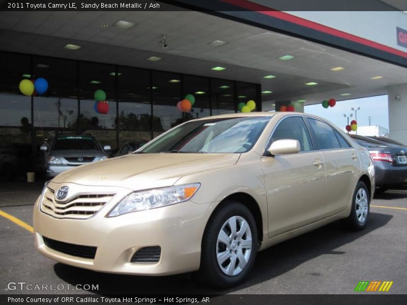 Sandy Beach Metallic / Ash 2011 Toyota Camry LE